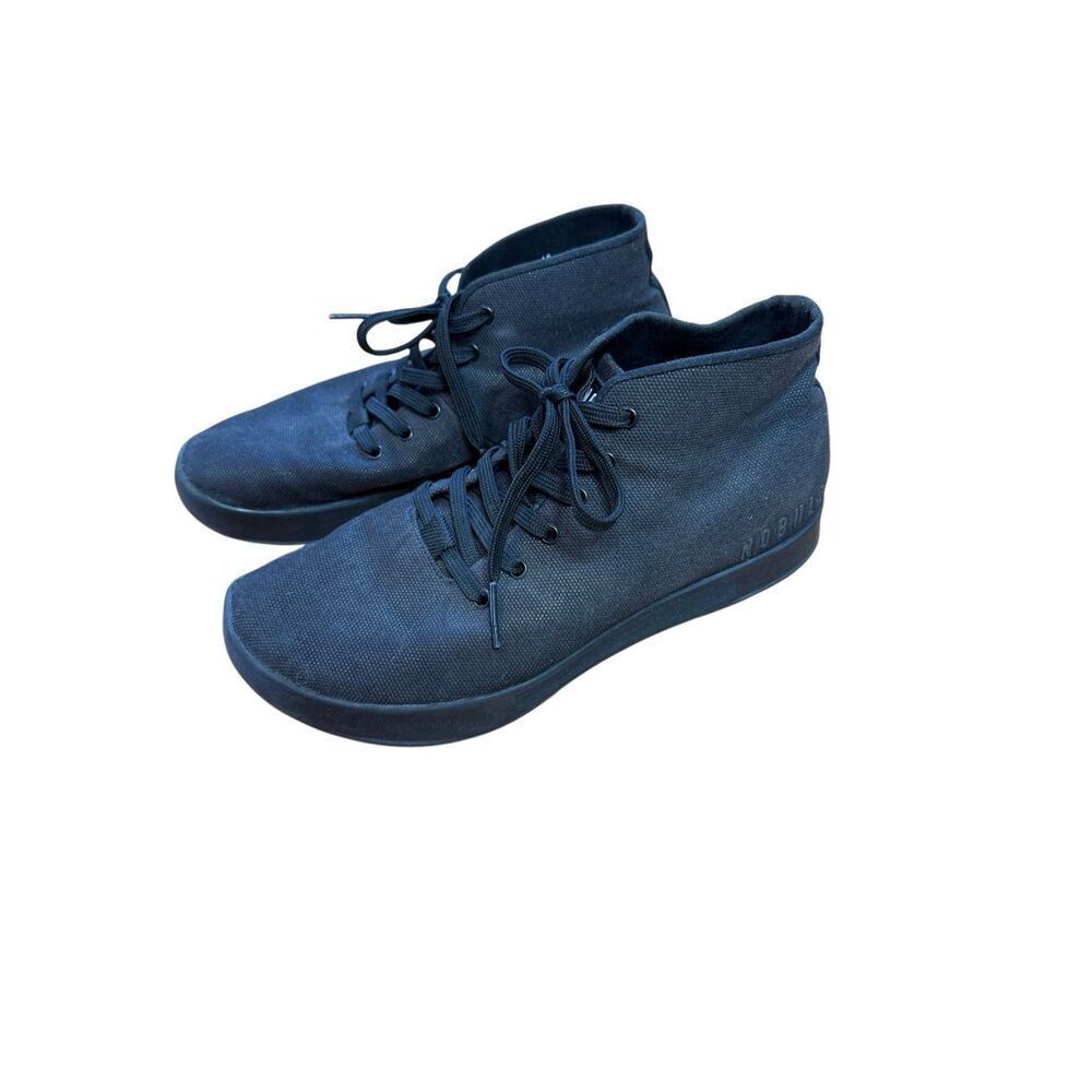 No Bull Black Canvas Mid Rise Training Sneaker Men’s 7 Womens 8.5